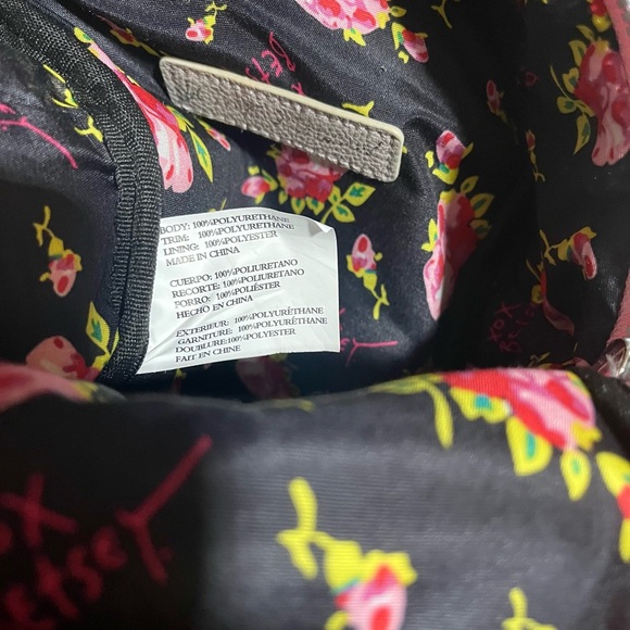 NWOT Betsey Johnson plaid pink, white and gray small backpack